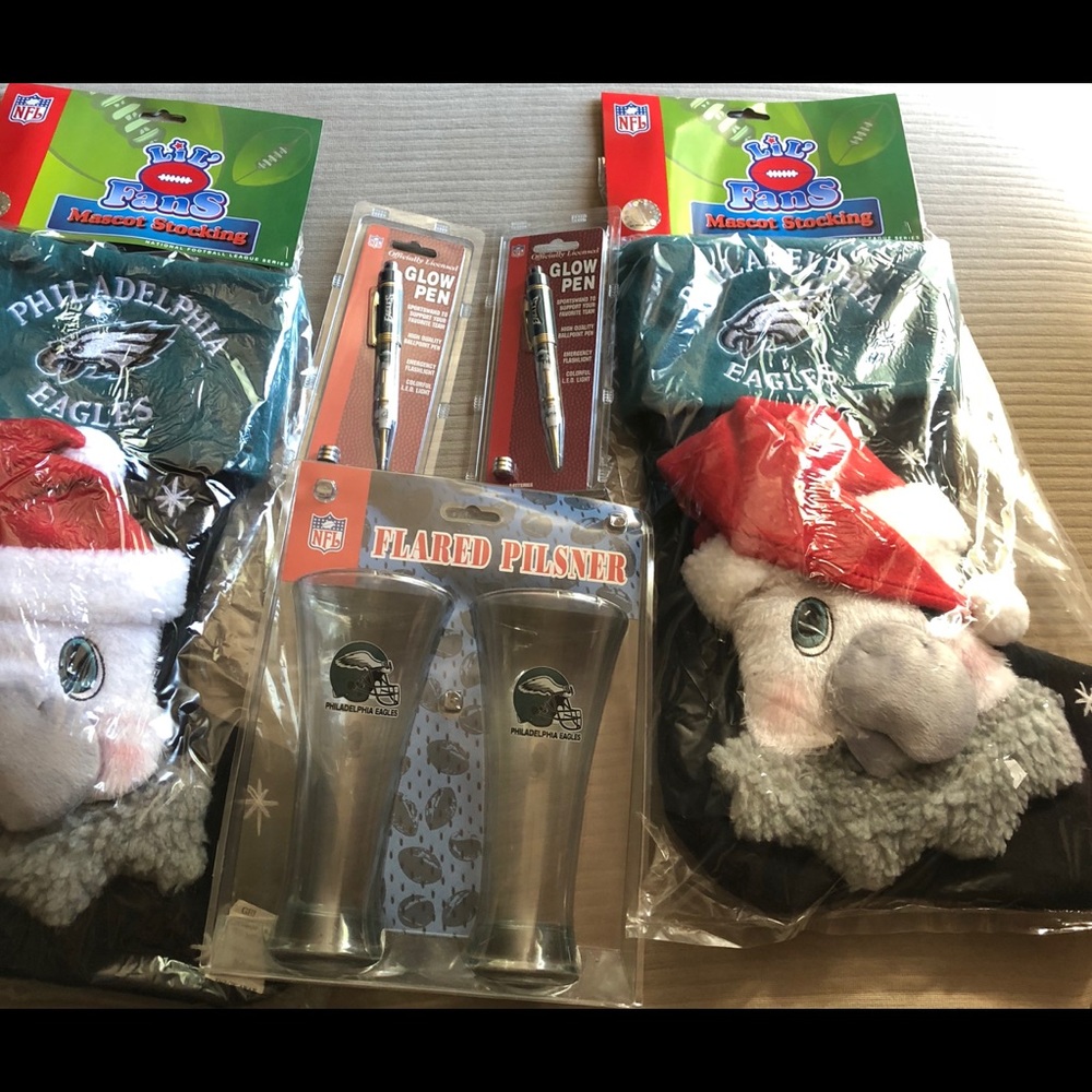 Philadelphia eagles Christmas stockings plus extra